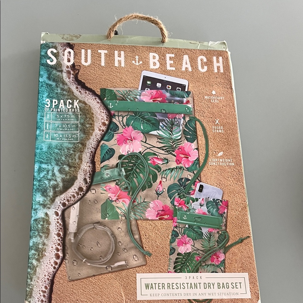 3 pack South Beach Floral Phone Case Set - Green and Pink